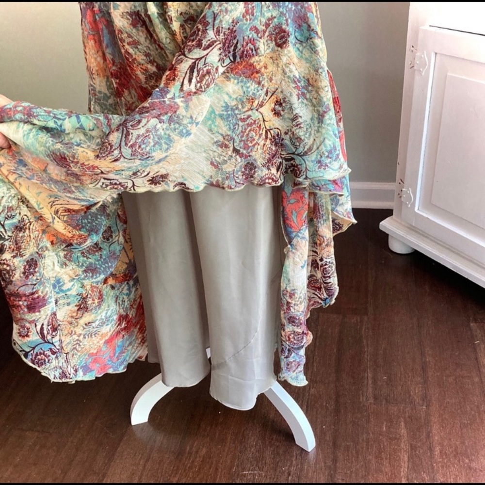 Nine West Boho Floral Lined Dress - Picture 4 of 7